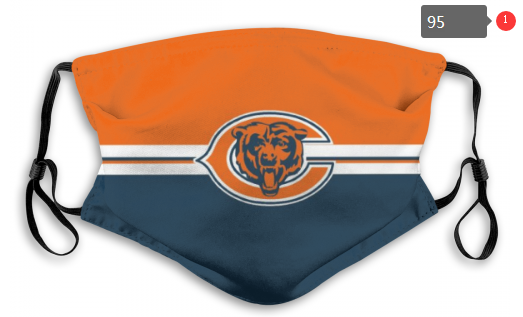NFL Chicago Bears #1 Dust mask with filter->nfl dust mask->Sports Accessory